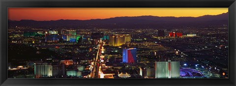 Framed Hotels Las Vegas NV Print