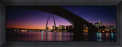 Framed Bridge in St. Louis MO Print