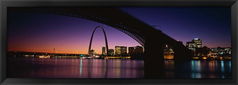 Framed Bridge in St. Louis MO Print