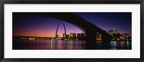 Framed Bridge in St. Louis MO Print