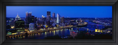 Framed Pittsburgh from Mount Washington Print