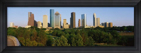 Framed Downtown Houston Print