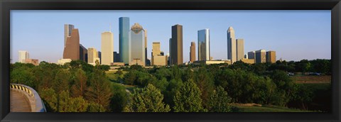 Framed Downtown Houston Print