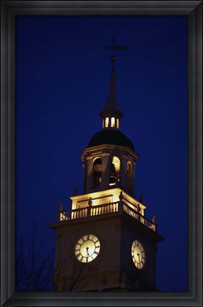 Framed Independence Hall Tower Philadelphia PA Print