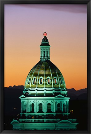 Framed Colorado State Capitol Building Denver CO Print