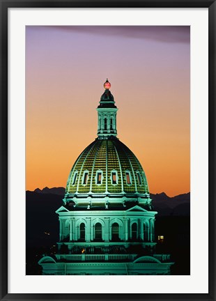 Framed Colorado State Capitol Building Denver CO Print