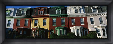 Framed Row Houses Philadelphia PA Print