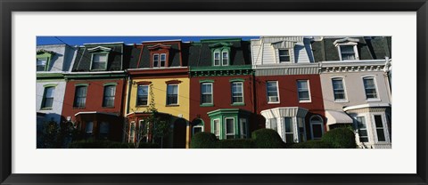 Framed Row Houses Philadelphia PA Print