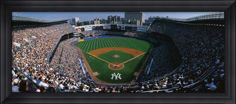 Framed High angle view of a baseball stadium, Yankee Stadium, New York City, New York State, USA Print