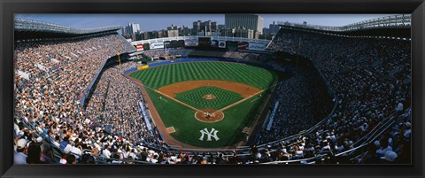 Framed High angle view of a baseball stadium, Yankee Stadium, New York City, New York State, USA Print