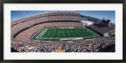 Framed Sold Out Crowd at Mile High Stadium Print