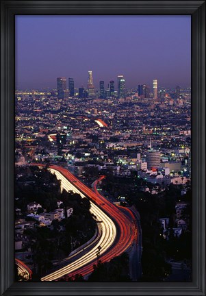 Framed Hollywood Freeway Los Angeles CA Print