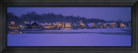 Framed Residential building at the waterfront, Philadelphia, Pennsylvania, USA Print