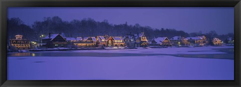 Framed Residential building at the waterfront, Philadelphia, Pennsylvania, USA Print