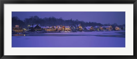 Framed Residential building at the waterfront, Philadelphia, Pennsylvania, USA Print