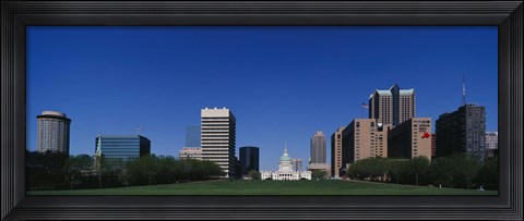 Framed Buildings in a city, St Louis, Missouri Print