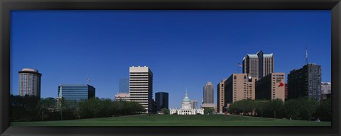 Framed Buildings in a city, St Louis, Missouri Print