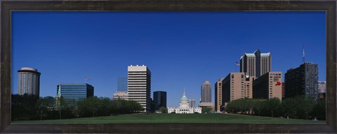 Framed Buildings in a city, St Louis, Missouri Print