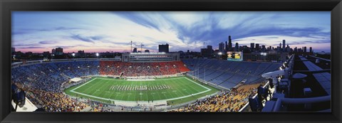 Framed Soldier Field Football, Chicago, Illinois, USA Print