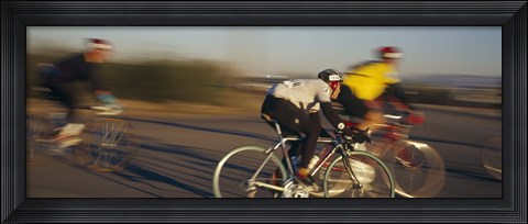 Framed Bicycle race, Tucson, Pima County, Arizona, USA Print