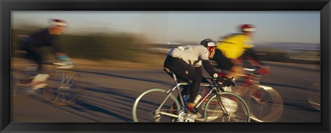 Framed Bicycle race, Tucson, Pima County, Arizona, USA Print