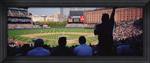 Framed Baseball Game Baltimore Maryland Print