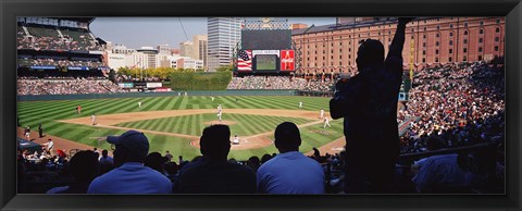 Framed Baseball Game Baltimore Maryland Print