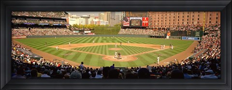Framed Camden Yards Baseball Game Baltimore Maryland Print