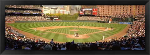 Framed Camden Yards Baseball Game Baltimore Maryland Print