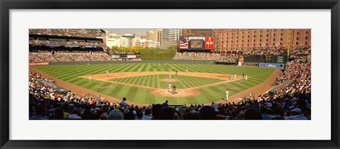 Framed Camden Yards Baseball Game Baltimore Maryland Print