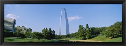 Framed Low angle view of a monument, St. Louis, Missouri, USA Print