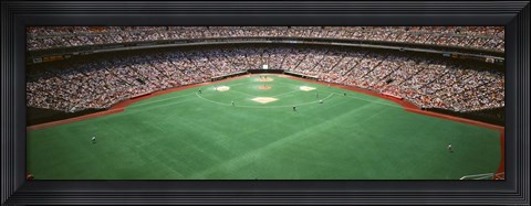 Framed Baseball Game at Veterans Stadium, Philadelphia, Pennsylvania Print