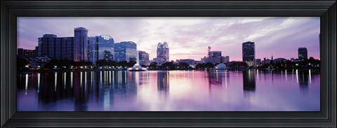 Framed Lake Eola In Orlando, Orlando, Florida, USA Print