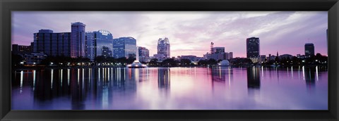 Framed Lake Eola In Orlando, Orlando, Florida, USA Print