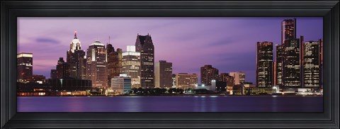 Framed Detroit, Michigan Print