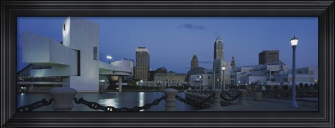 Framed Dusk in Cleveland, Ohio Print