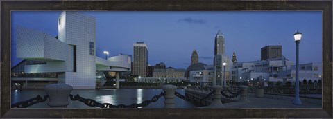 Framed Dusk in Cleveland, Ohio Print