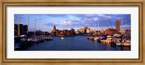 Framed Buffalo, New York Waterfront Print
