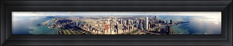 Framed Aerial Chicago IL Print