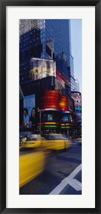 Framed Traffic on a street, Times Square, Manhattan, New York City, New York State, USA Print