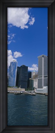 Framed Low angle view of skyscrapers, Manhattan Print