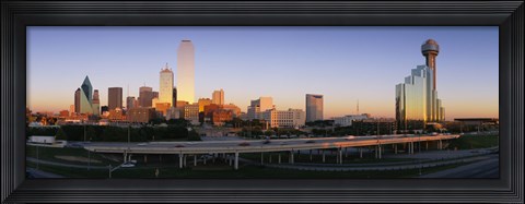 Framed Skyscrapers in Dallas, Texas Print