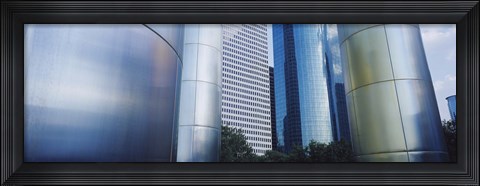Framed Close up of Buildings in Houston, Texas Print