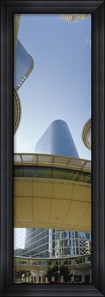 Framed Low angle view of buildings in a city, Enron Center, Houston, Texas Print