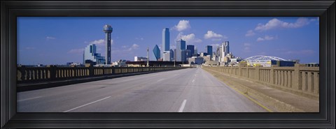 Framed Dallas Skyscapers, Texas Print
