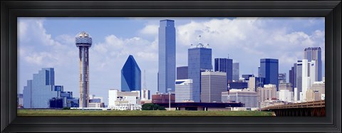 Framed Dallas, Texas Skyline (day) Print