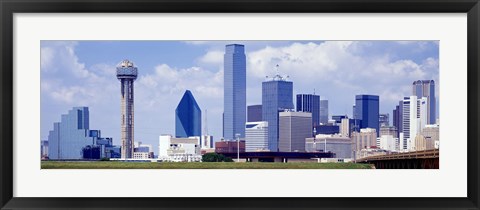 Framed Dallas, Texas Skyline (day) Print