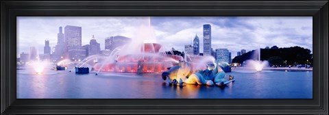 Framed Buckingham Fountain Chicago IL Print