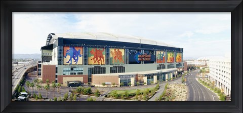 Framed High angle view of a baseball stadium, Bank One Ballpark, Phoenix, Arizona, USA Print