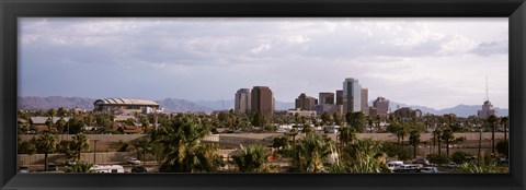 Framed USA, Arizona, Phoenix, High angle view of the city Print